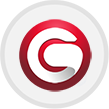 round circle red and white swirl logo georgia web development
