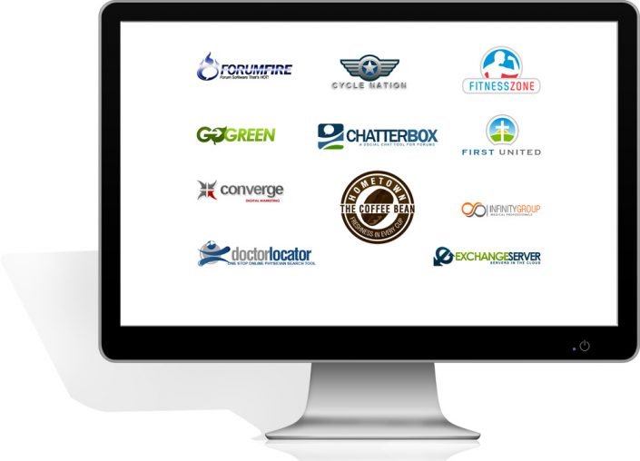 Get An Awesome Website For 50% OFF! image of georgia web development's awesome websites for one half off lcd monitor with custom website business logos - georgia web development