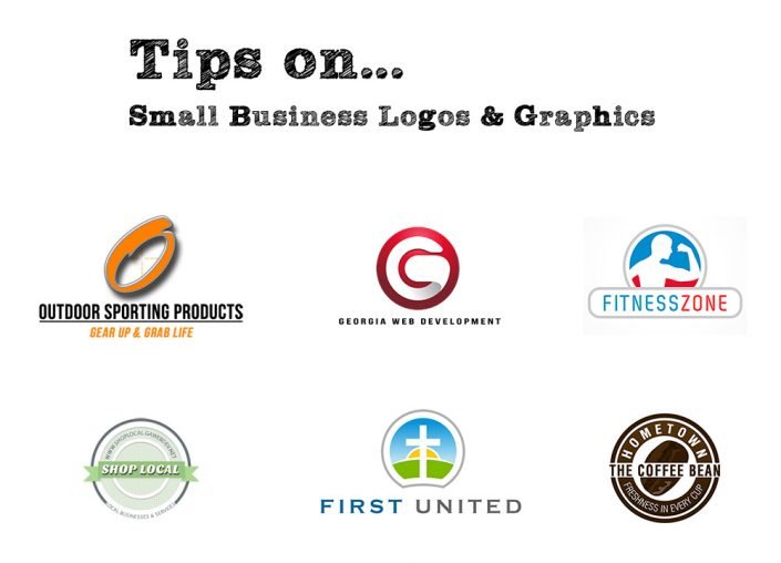 tips-on-logos-and-graphics image of colorful small business logos graphics georgia web development